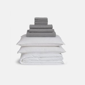 Heathered Cashmere Bedding Move-In Bundle