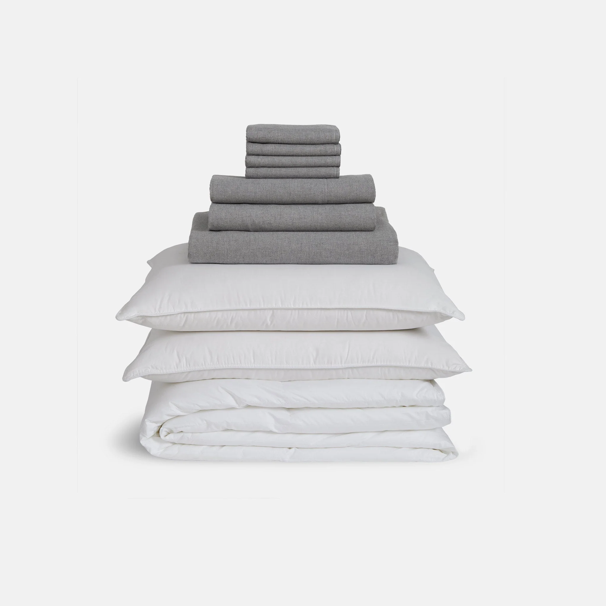 Heathered Cashmere Bedding Move-In Bundle