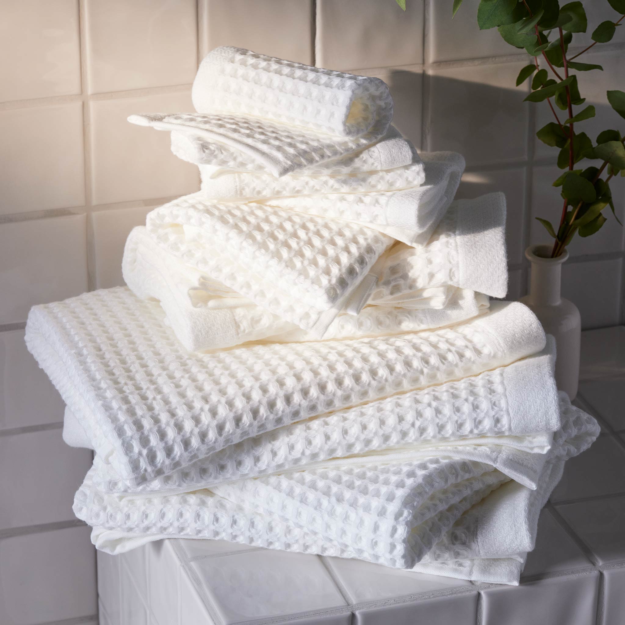 Dreamweave Waffle Bath Towels Set of 2 - Image 3