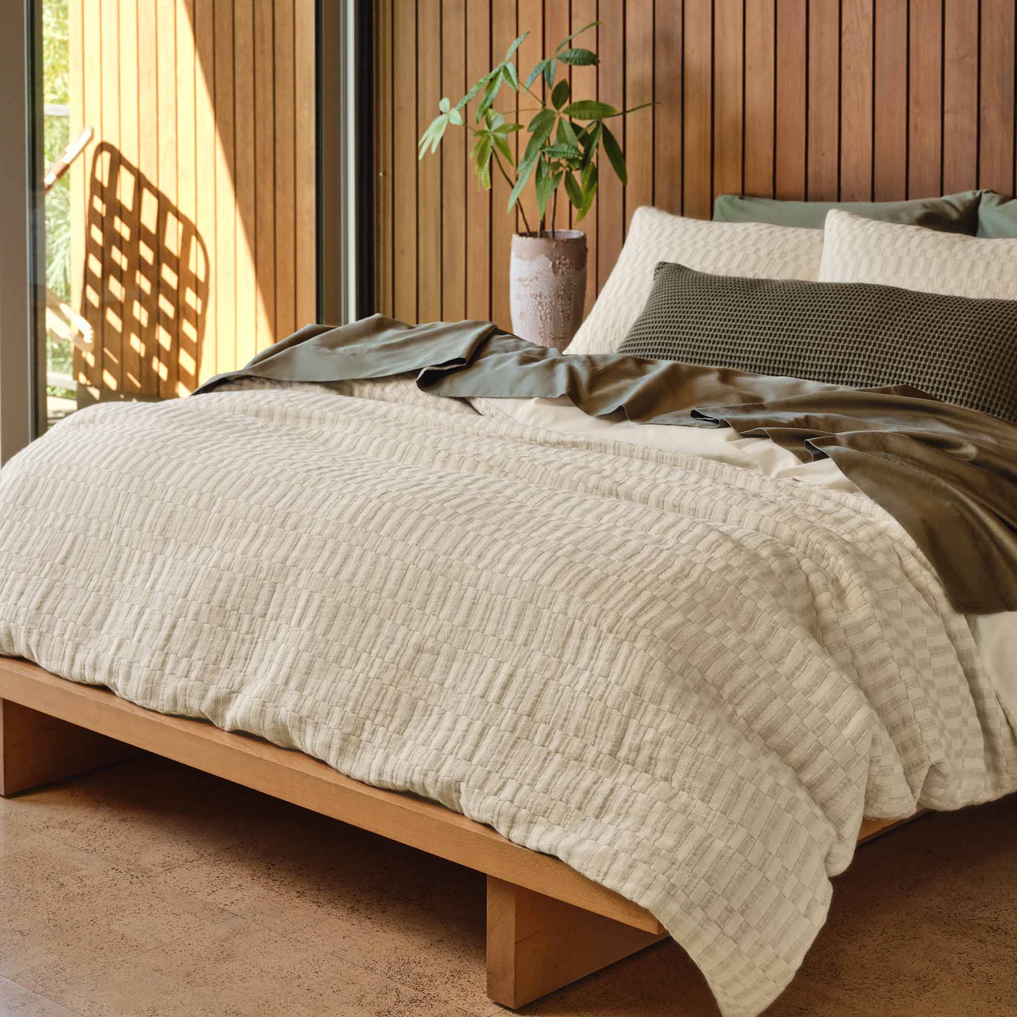 Woven Checkerboard Duvet Cover - Image 7