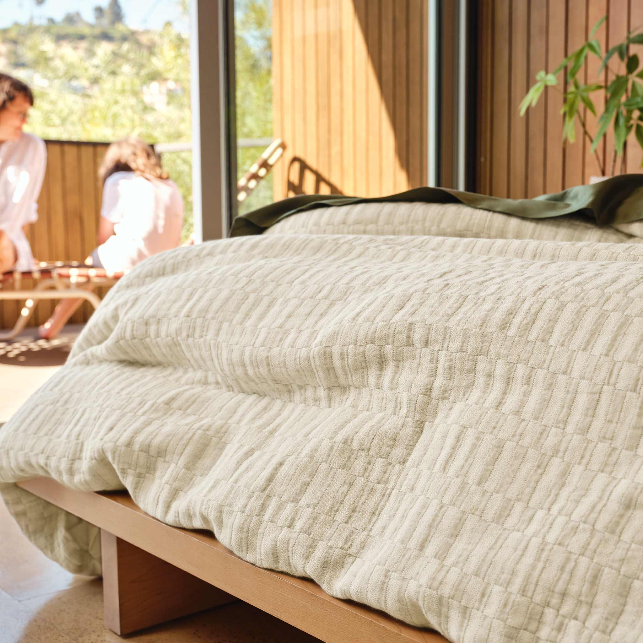 Woven Checkerboard Duvet Cover - Image 6