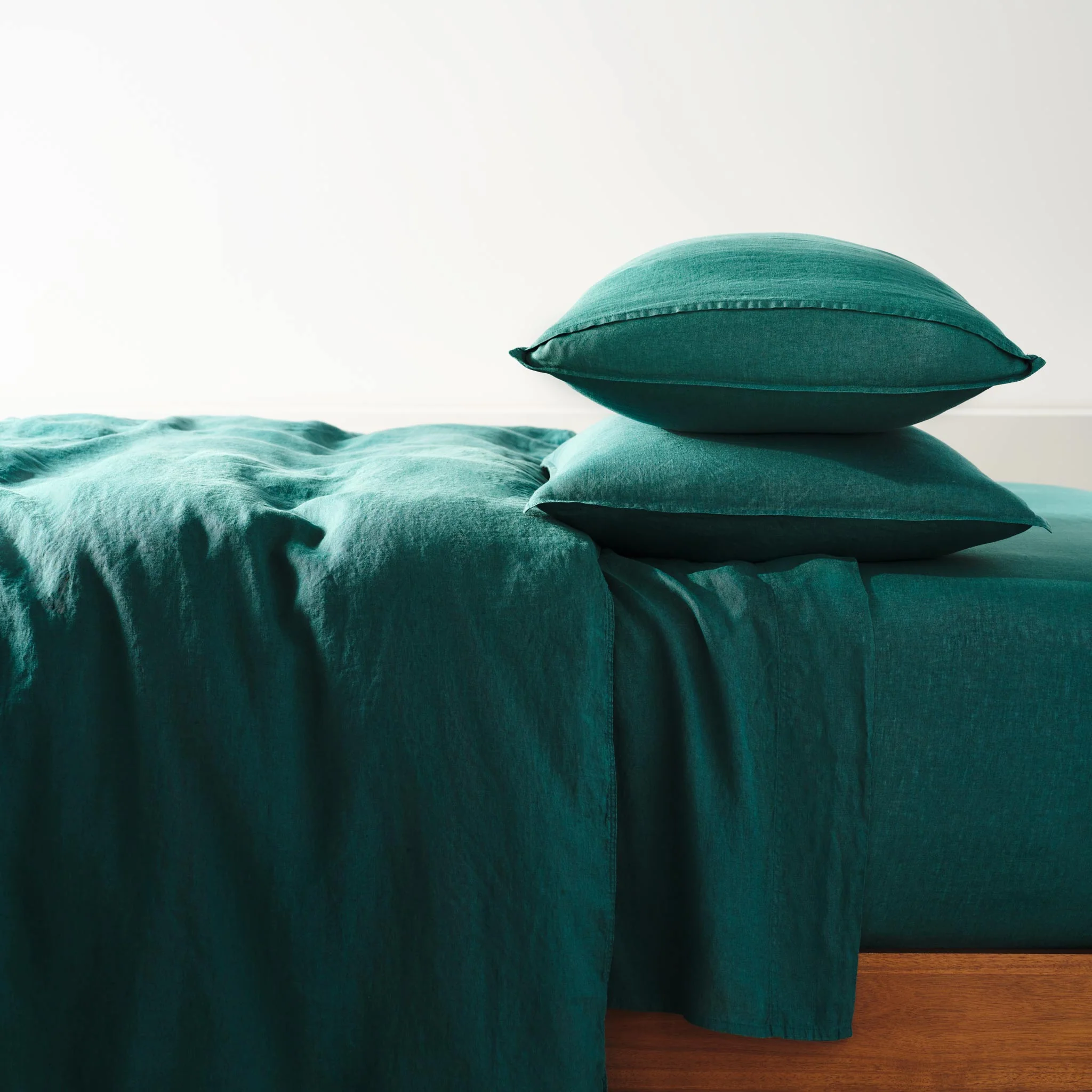 Washed European Linen Core Sheet Set - Last Call - Image 27