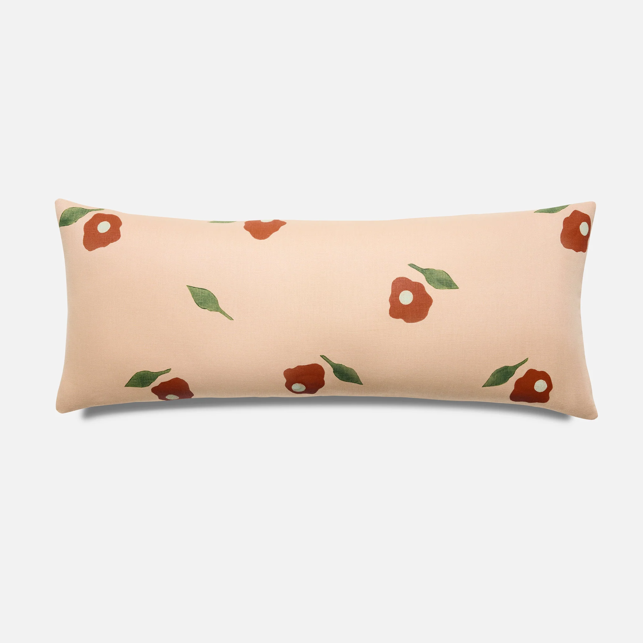 Caroline Z. Hurley Hand Block Print Lumbar Pillow Cover - Image 9