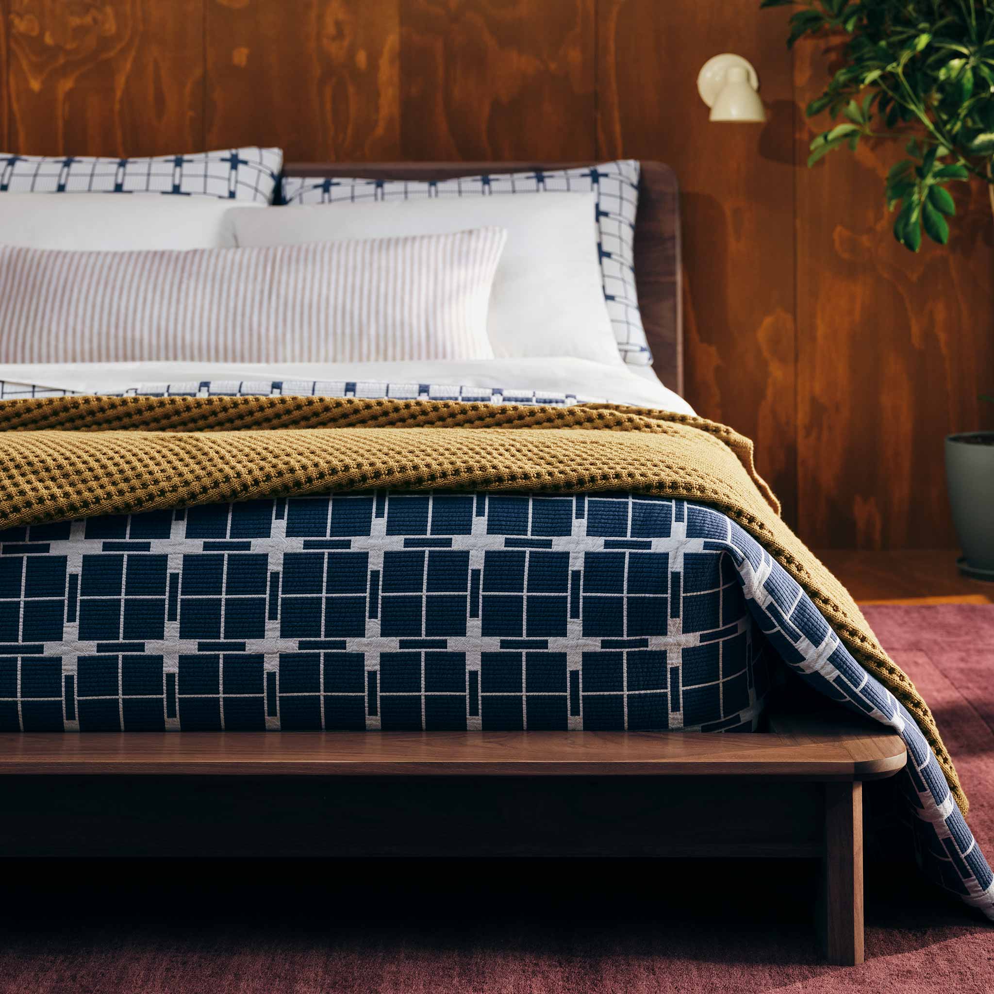 Chunky Waffle Knit Throw Blanket - Image 6