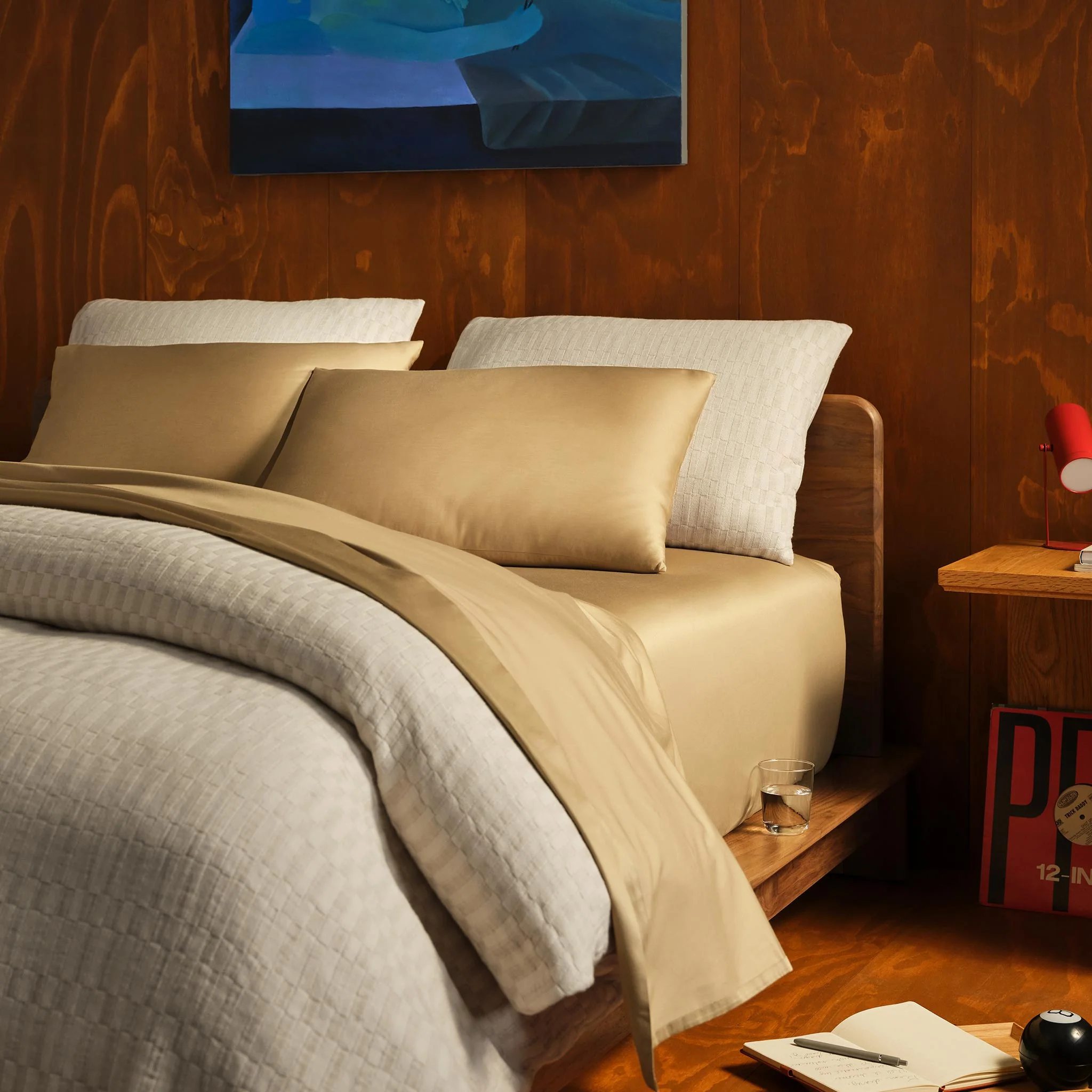 Woven Checkerboard Duvet Cover - Last Call - Image 5