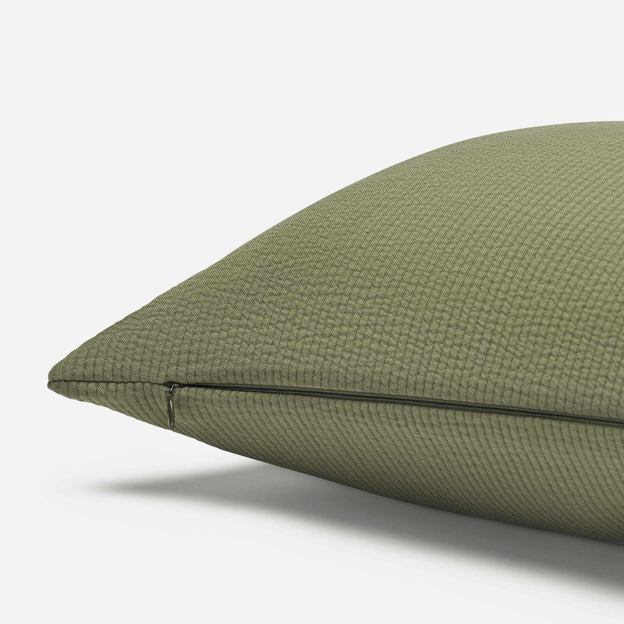 Ribbed Matelasse Lumbar Pillow Cover - Image 6