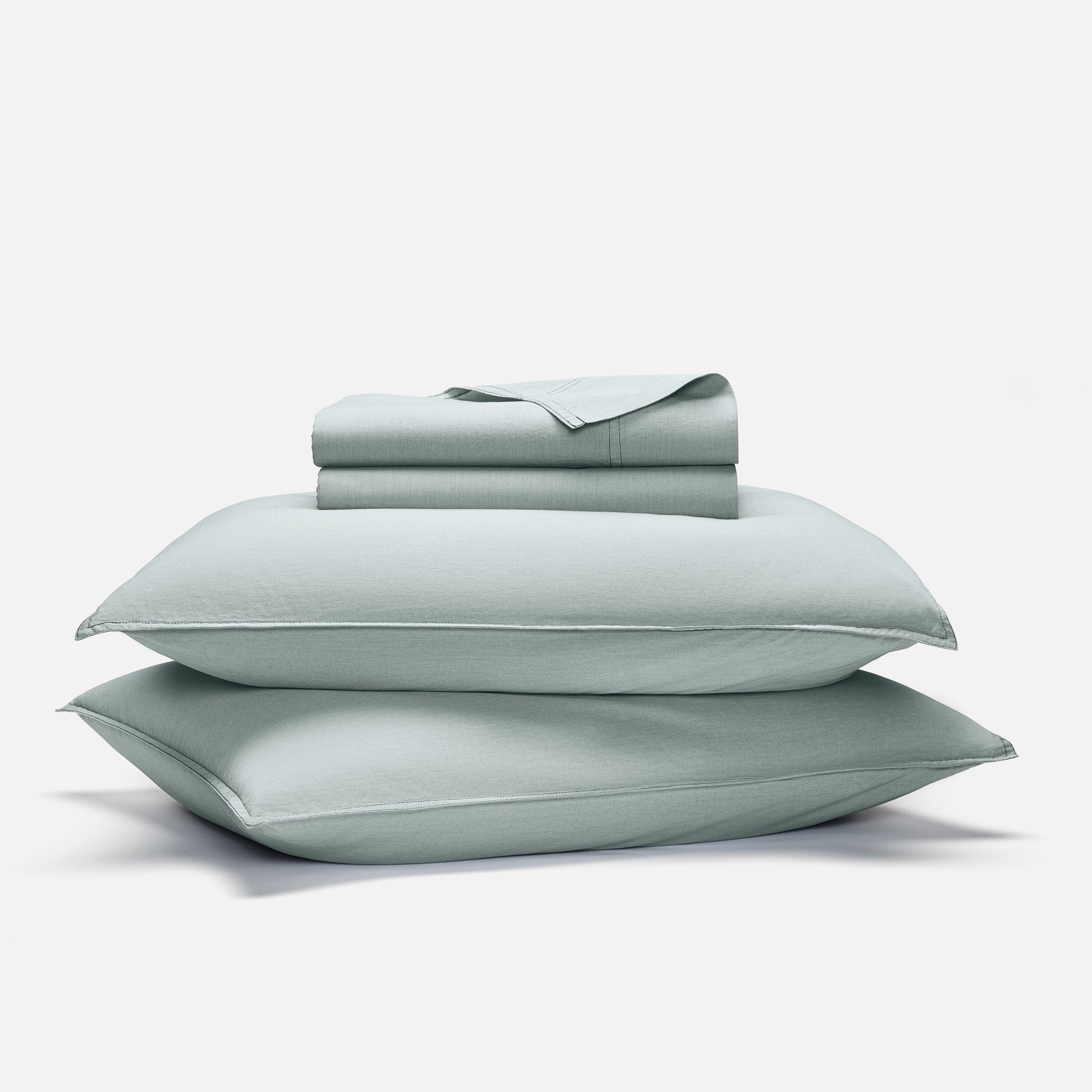 Set of 2 Washed Classic Percale Core Sheet Set Bundle - Image 16