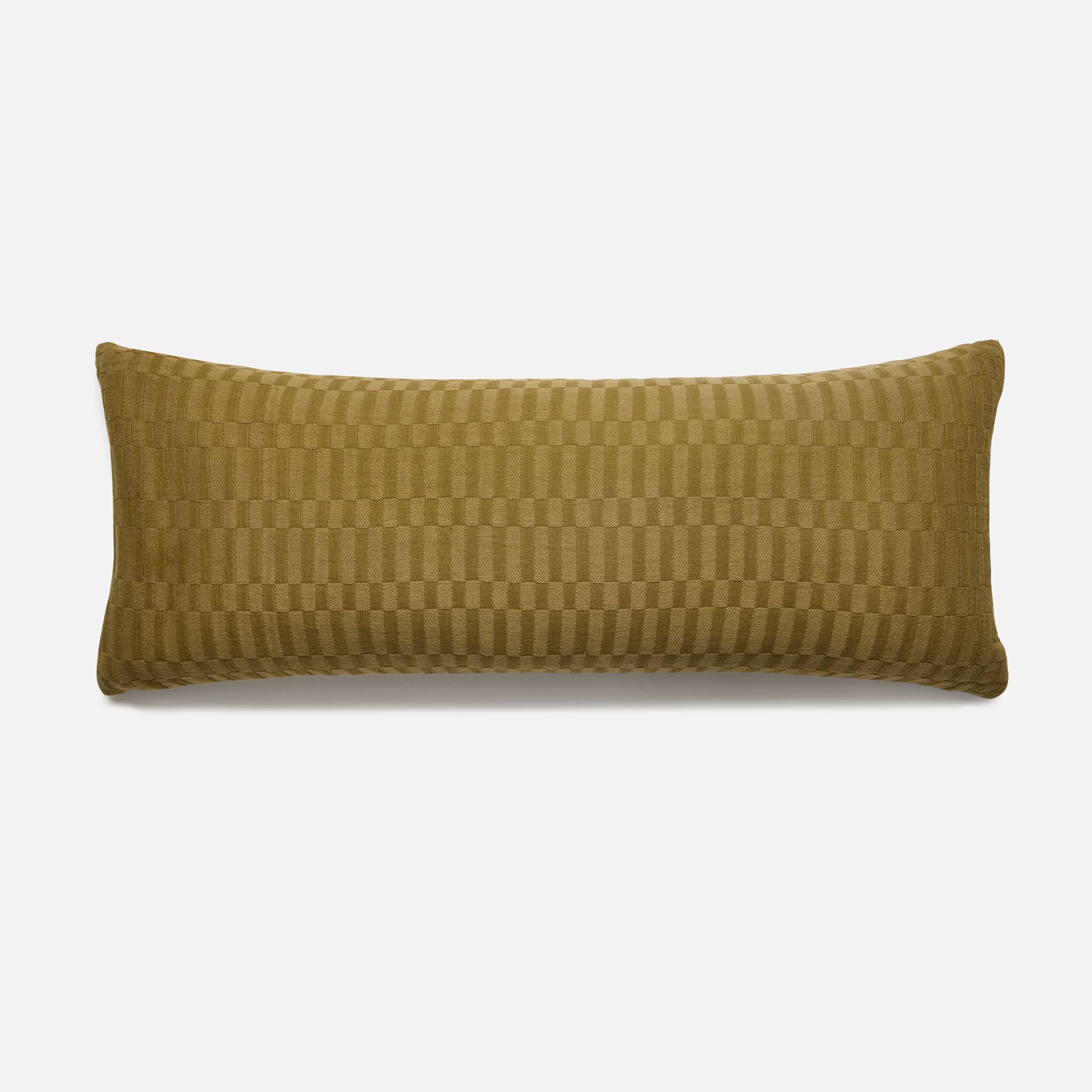 Woven Checkerboard Lumbar Pillow Cover - Image 7