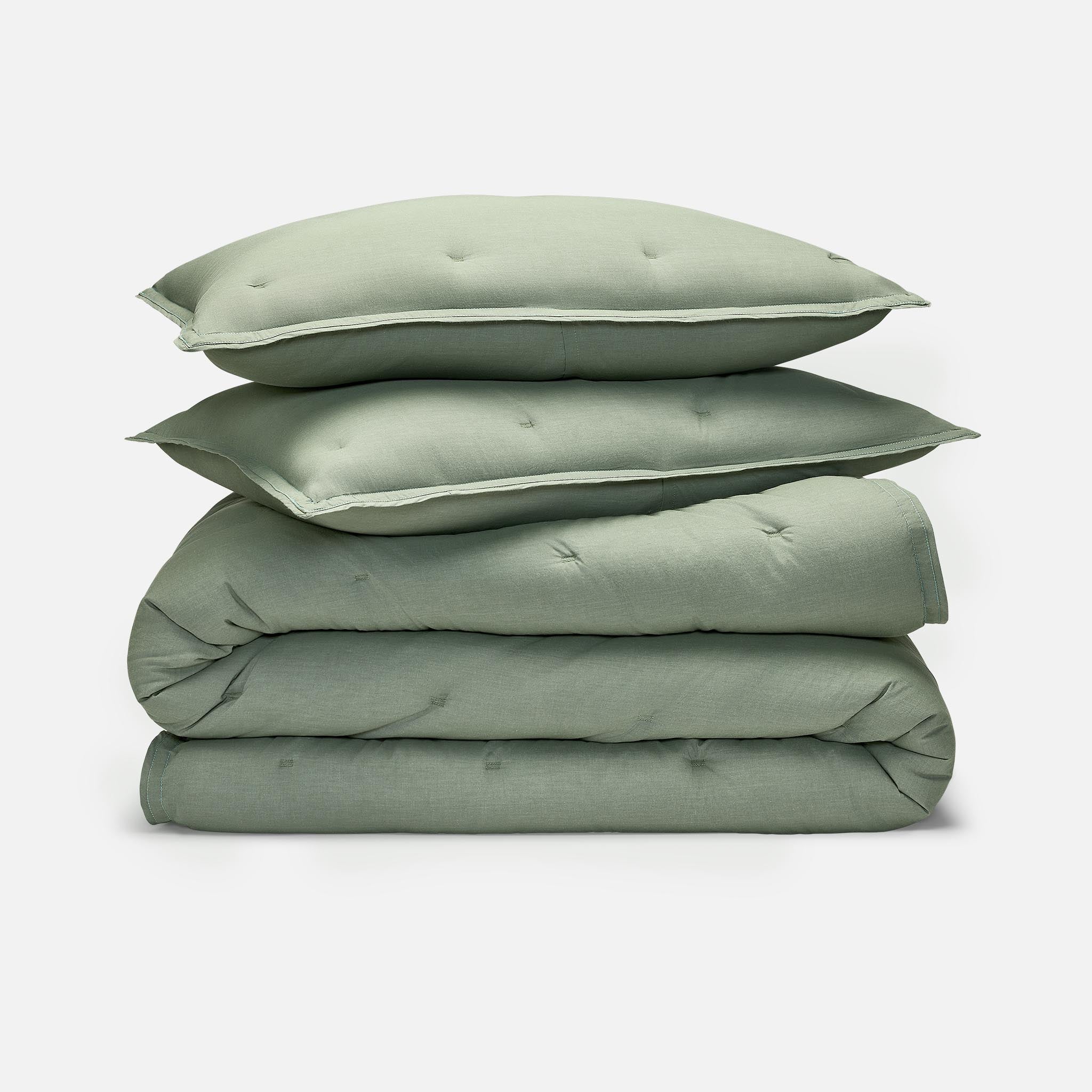Washed Classic Percale Comforter Set - Image 7