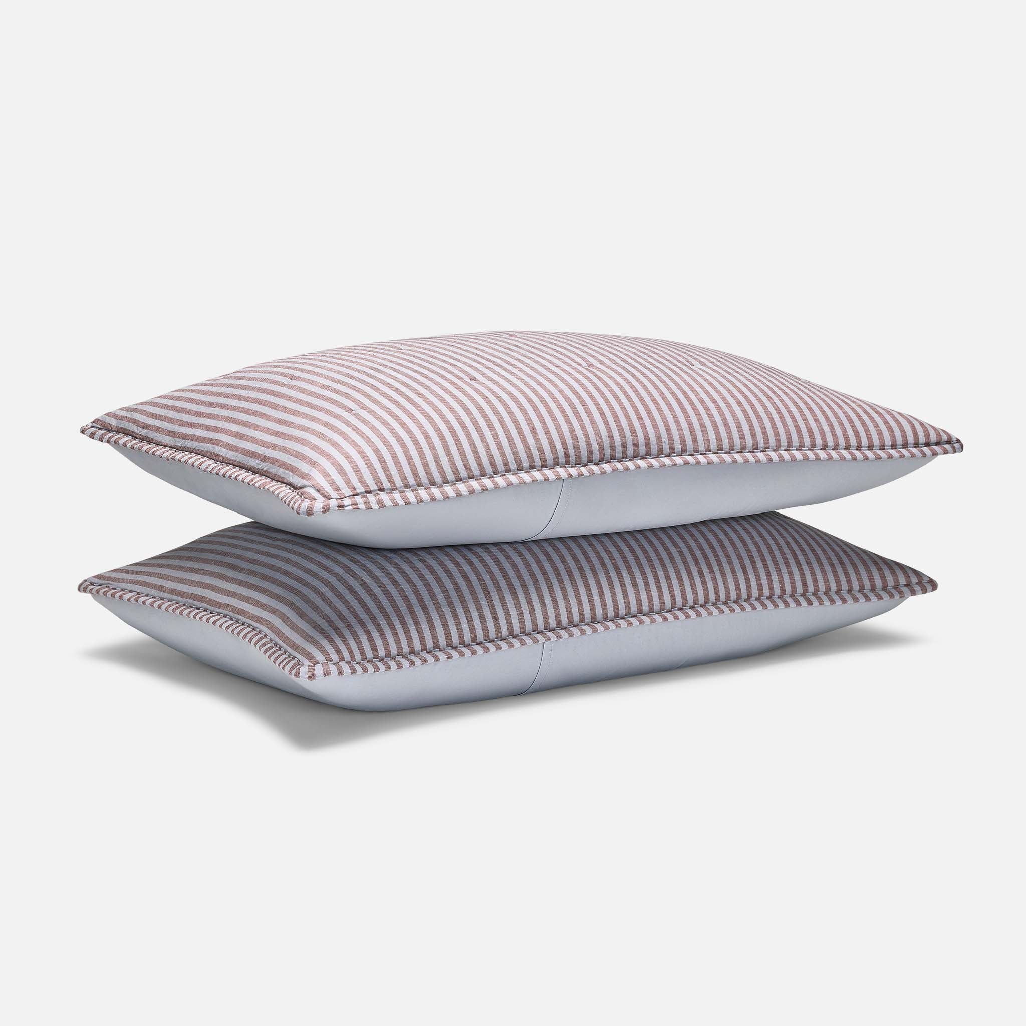 Washed European Linen Quilted Sham Set - Image 23