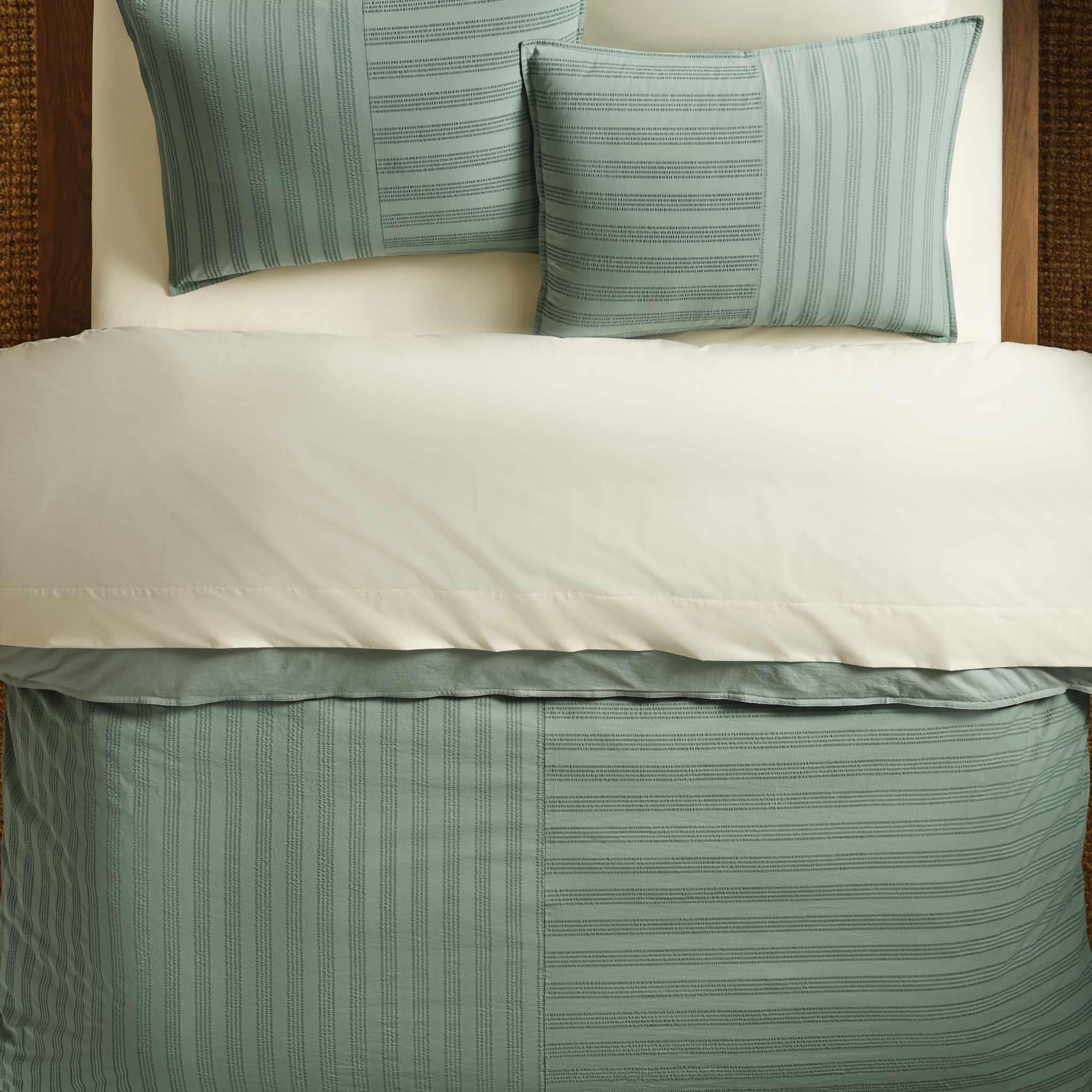 Seersucker Classic Percale Duvet Cover - Image 8