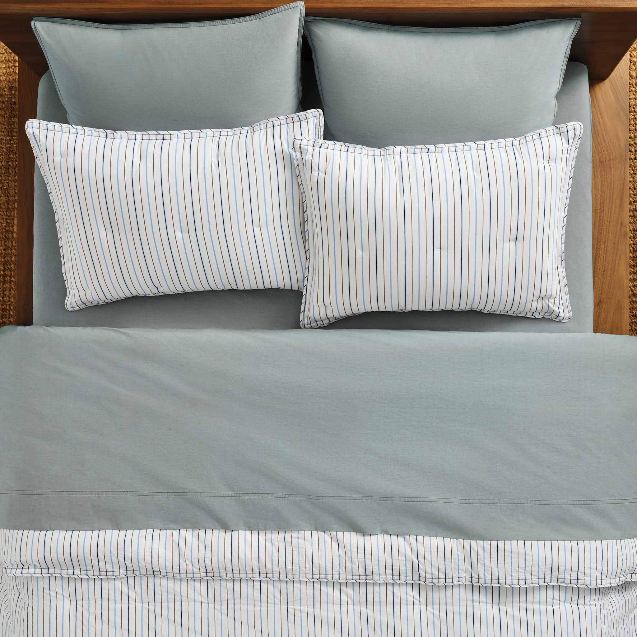 Set of 2 Washed Classic Percale Core Sheet Set Bundle - Image 19