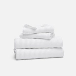 Ribbed Cotton TENCEL™ Bath Towel Bundle