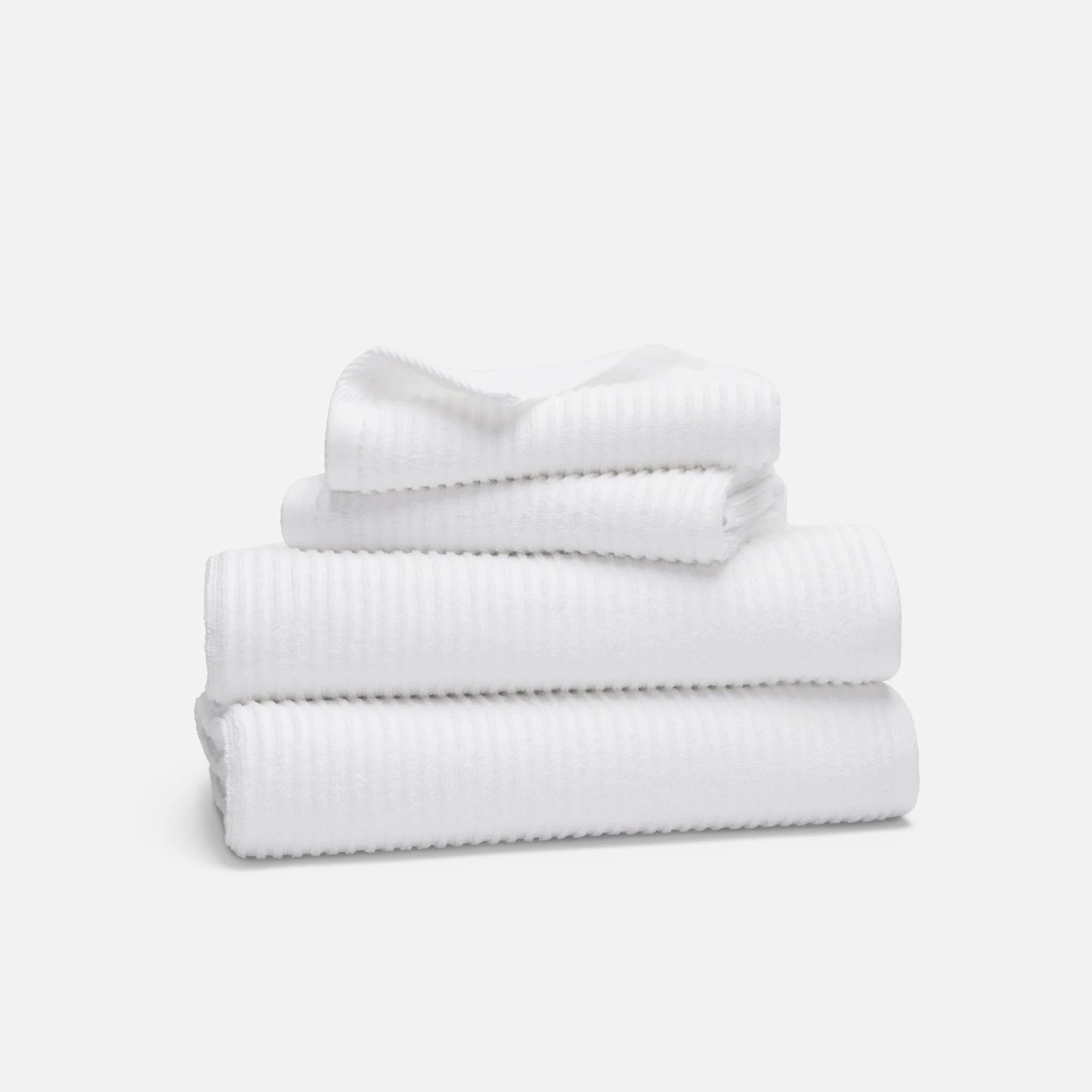 Ribbed Cotton TENCEL™ Bath Towel Bundle