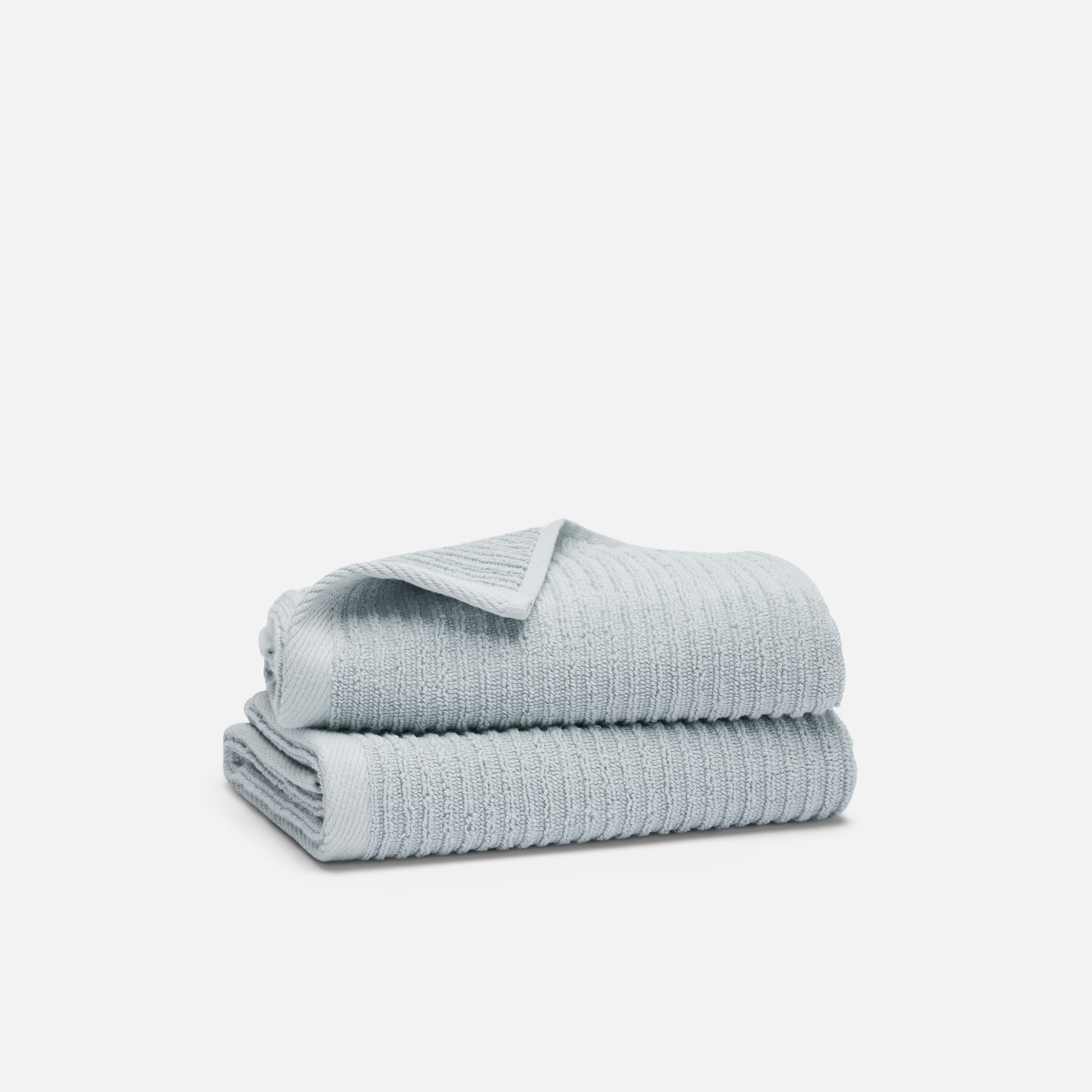 Ribbed Cotton TENCELâ„¢ Hand Towels Set of 2 - Image 3
