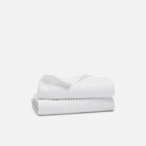 Ribbed Cotton TENCEL™ Hand Towels Set of 2