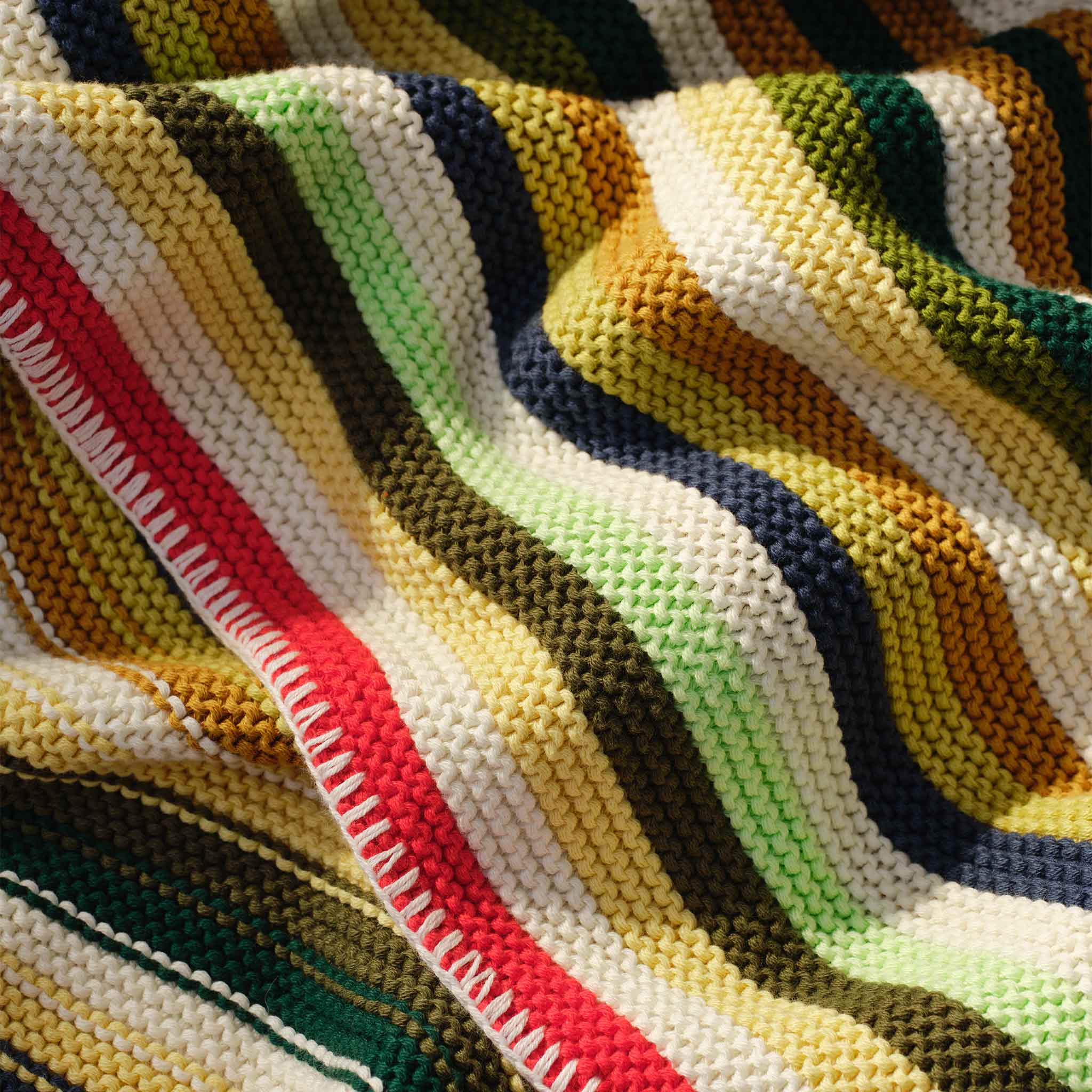 Multi Stripe Knit Throw - Image 2