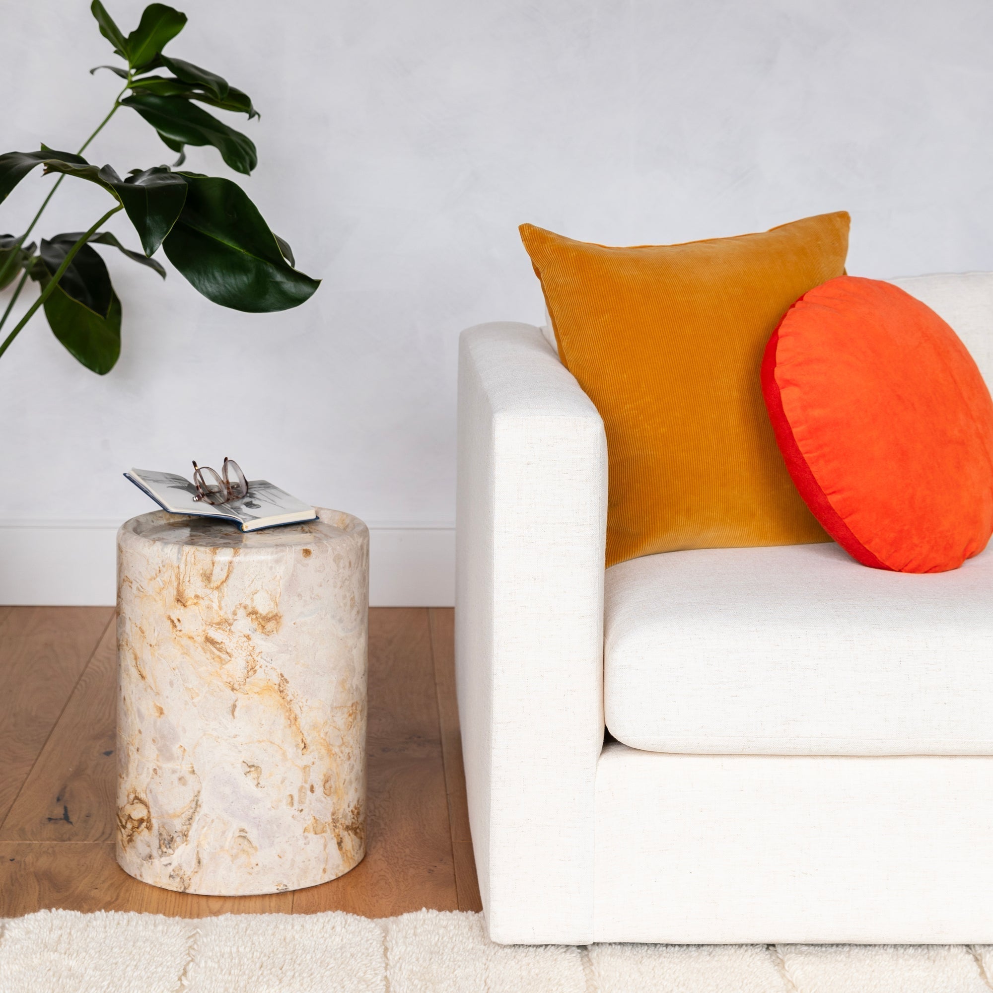 Cylinder Stone Side Table - Image 7